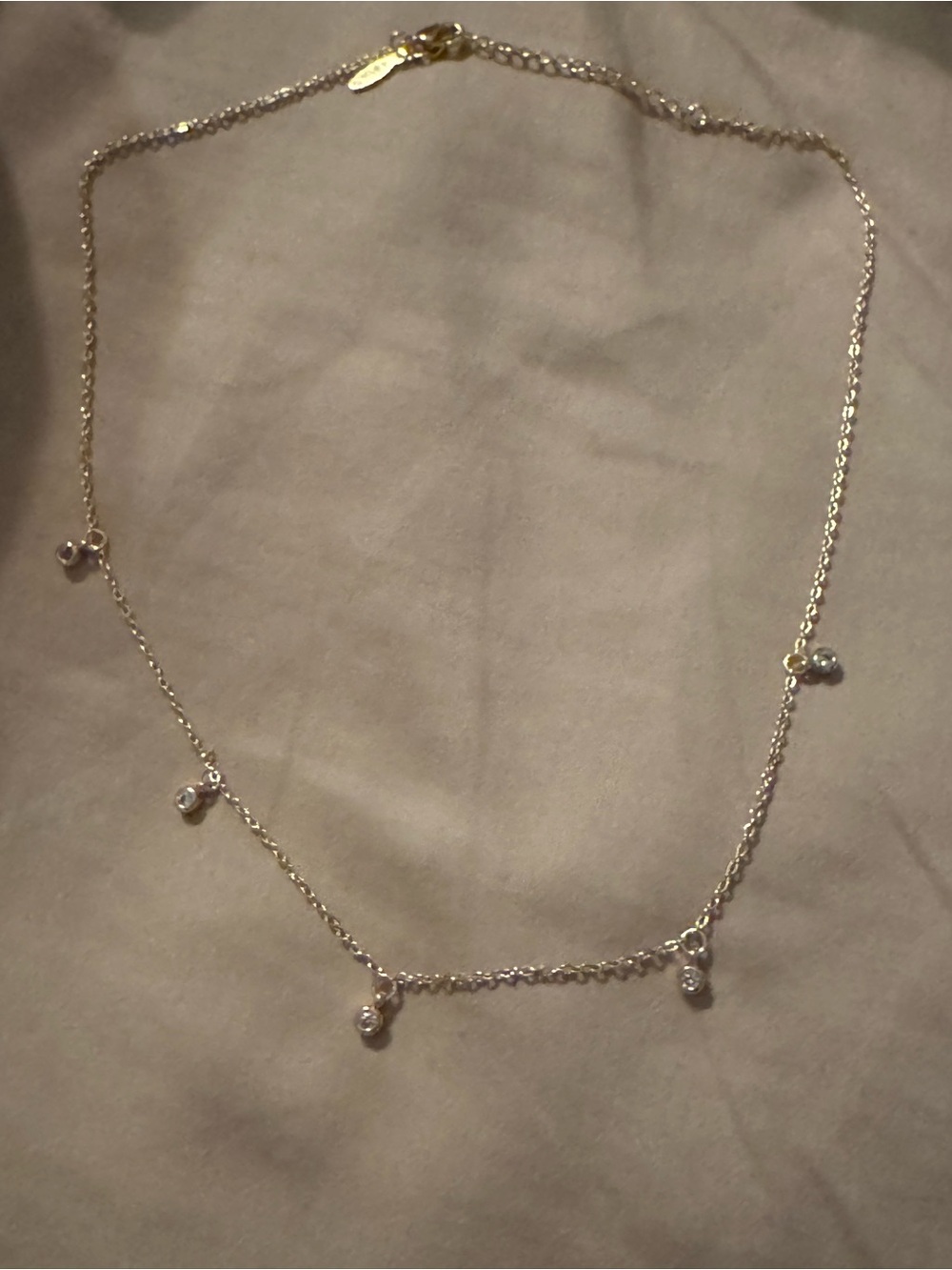 New in box- Delicate Gold Drop Charm Necklace - Subtle Sparkle by Talisa